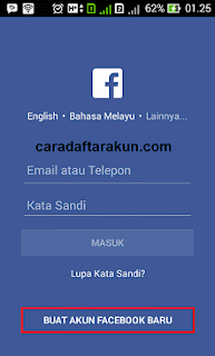 daftar facebook lewat aplikasi fb