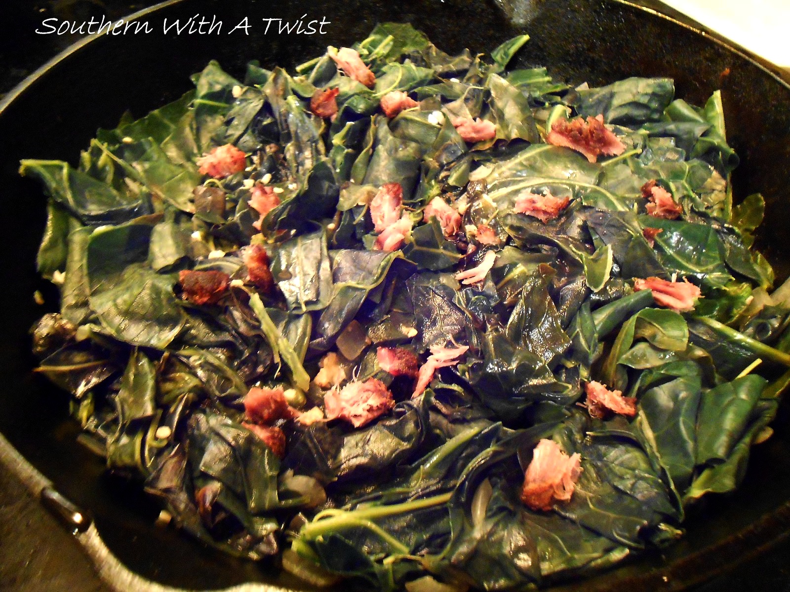 Southern With A Twist Collard Greens and Pork Shanks... Farm Trips