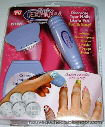 tv nail seen express salon kit stamping nails nouveaucheap beauty manicure gold heavy pic