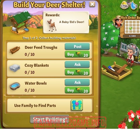 Deer Shelter Construction