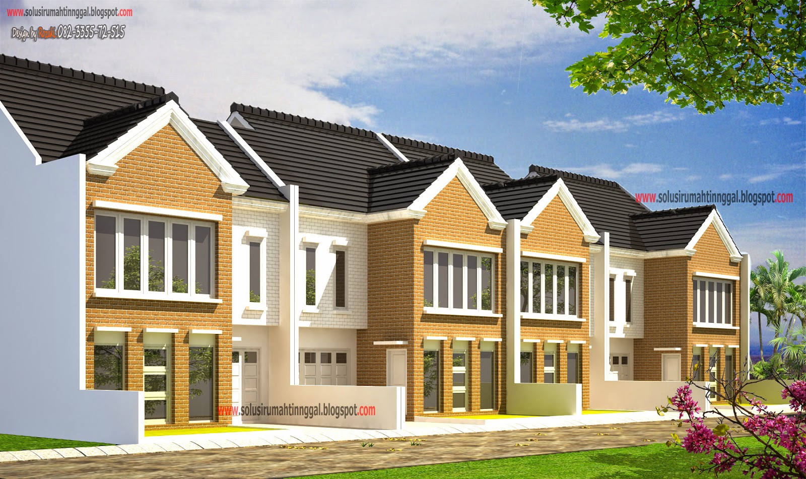 RUMAH MODEL AMERIKA MINIMALIS - Layanan Jasa Gambar Arsitek