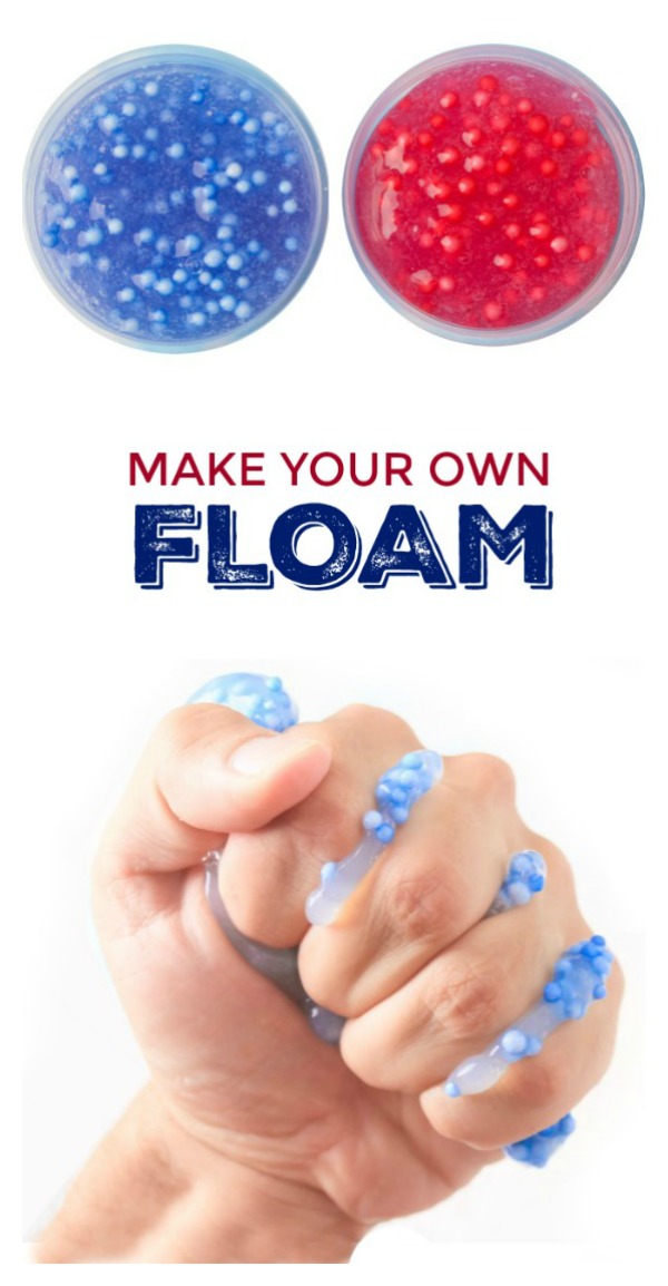 MAKE FLOAM!  (easy recipe) Mold-able play slime for kids. #floamslime #slimerecipe #slime #slimerecipeeasy #floamrecipe 
