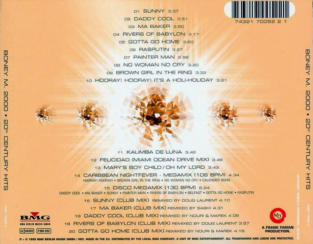 MUSICOLLECTION BONEY M 20th Century Hits 1999