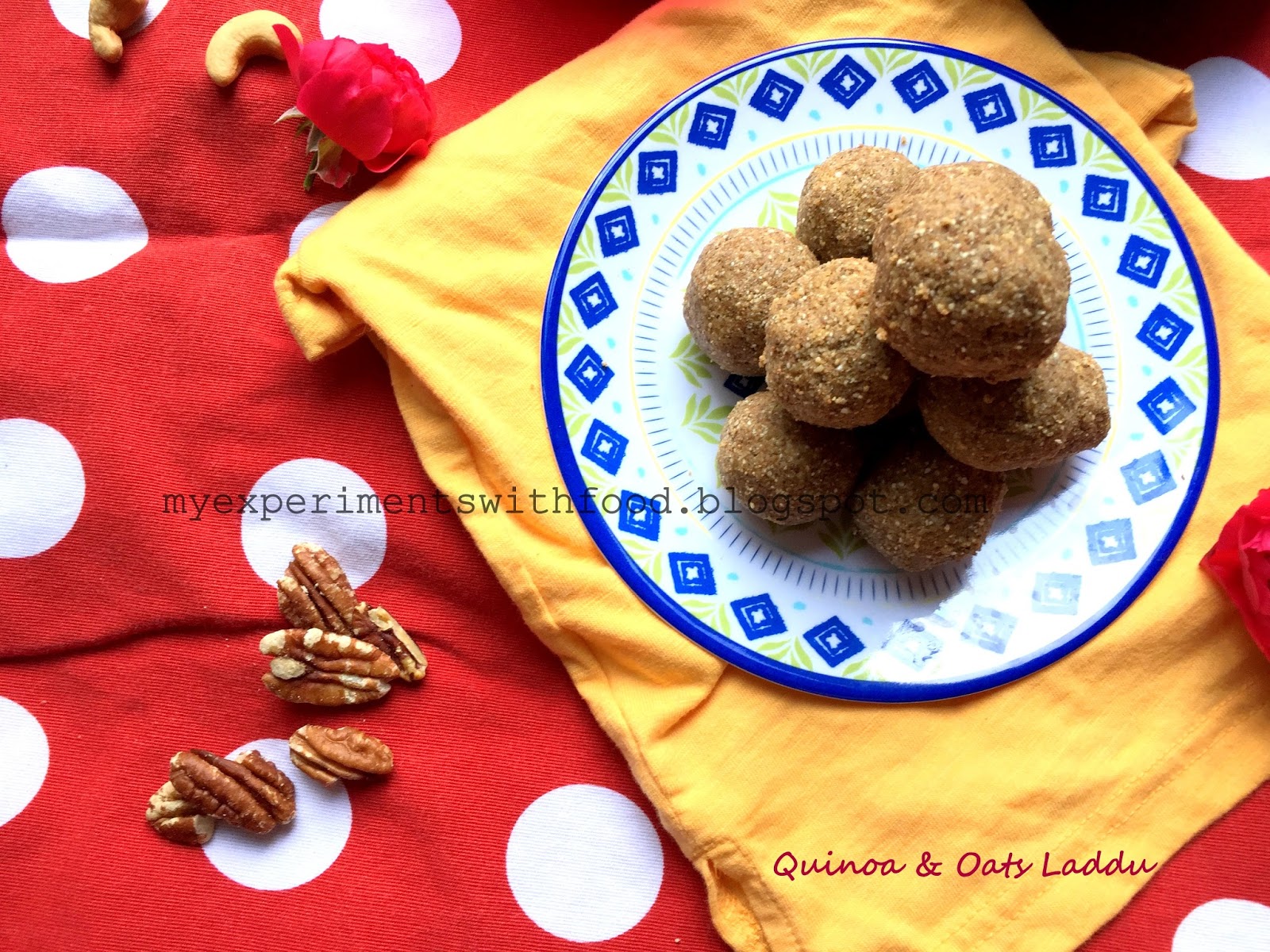 My Experiments With Food Quinoa & Oats Laddu A healthy and nutritious