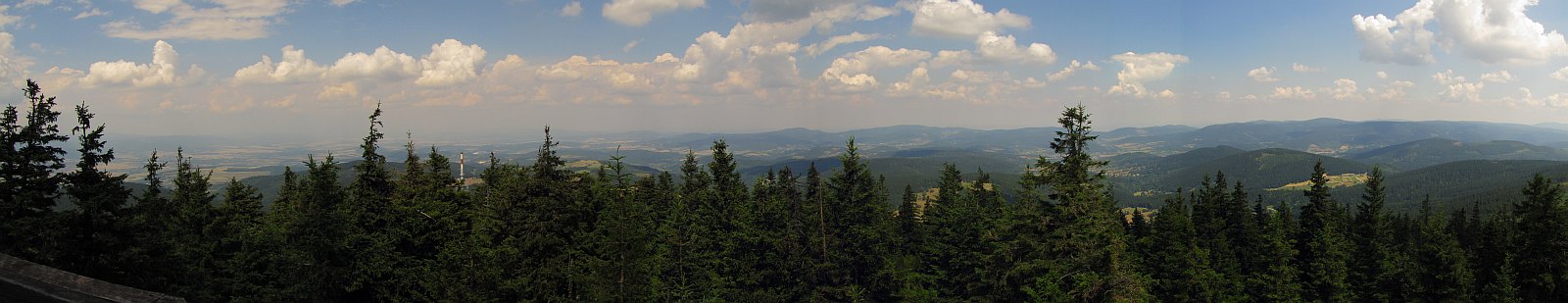 Panorama z Czarnej Góry.