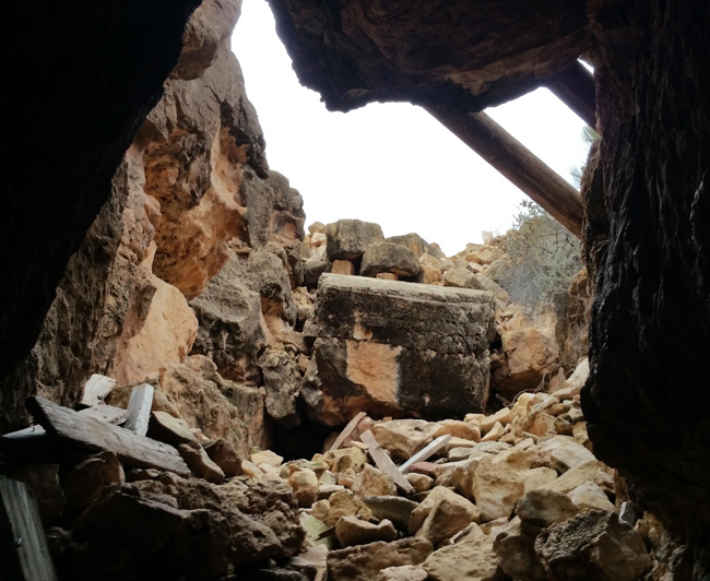 Apache Death Cave at Two Guns Arizona ghost town