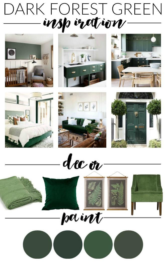 Dark Hunter Green Paint Decor And Inspiration Little