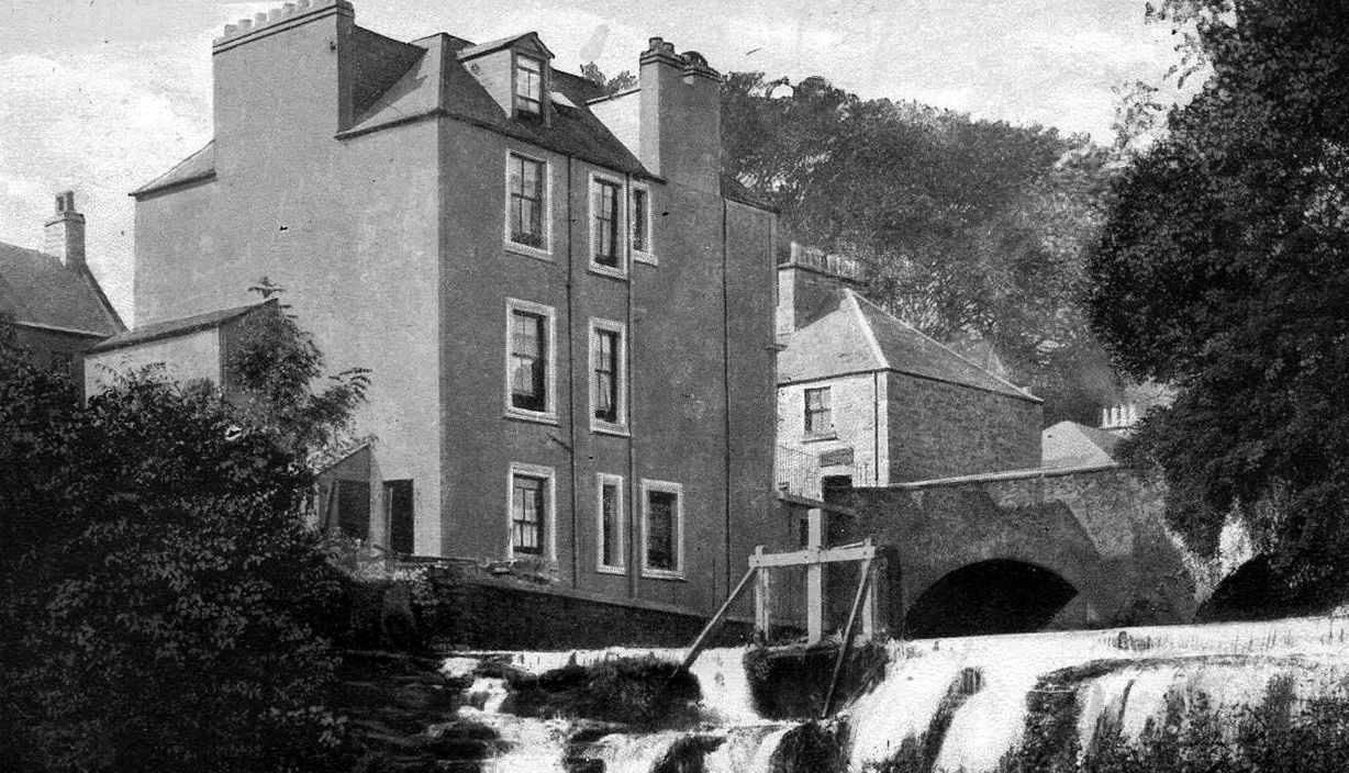 Tour Scotland Old Photograph Burnside House Lundin Links Fife Scotland