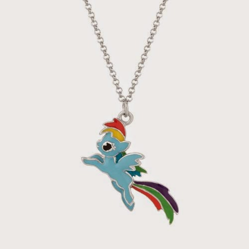 Rainbow Dash Silver Plated Pendant Necklace