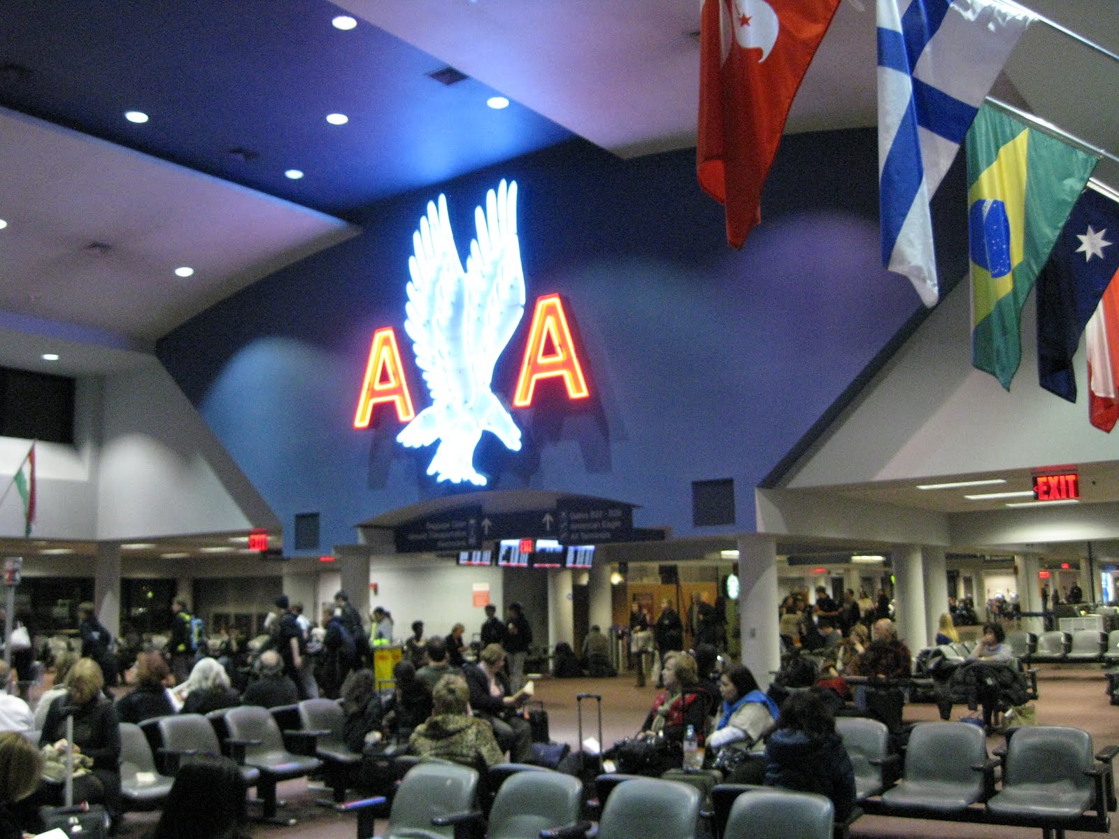 Airline Terminal Mania Boston's Logan Airport, Terminal B Saved by neon