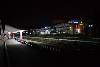 Brasov train station at night