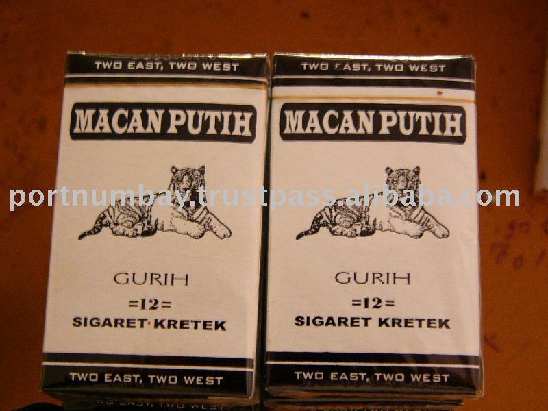 Tobacco Packets Macan Putih Clove Cigarettes Kretek