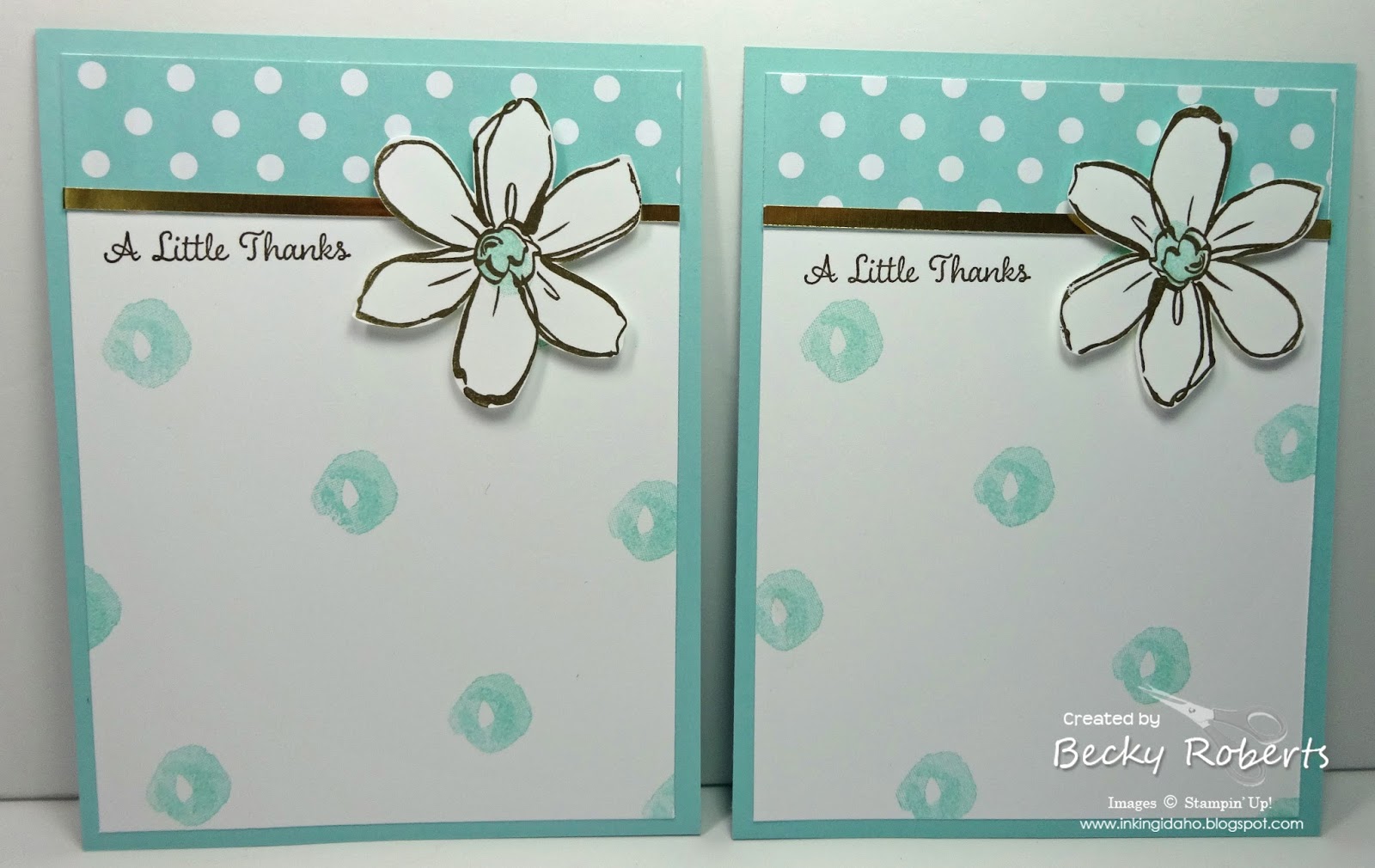 Inking Idaho: Single Sided Note Cards - Garden In Bloom