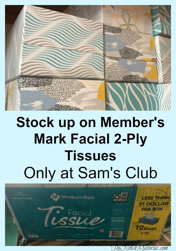 Top Notch Material Member's Mark Facial Tissue Exclusively at Sam's Club