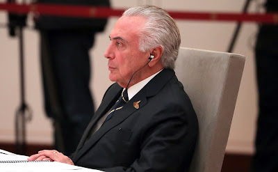 President of Brazil Michel Temer at the informal meeting of BRICS heads of state and government.