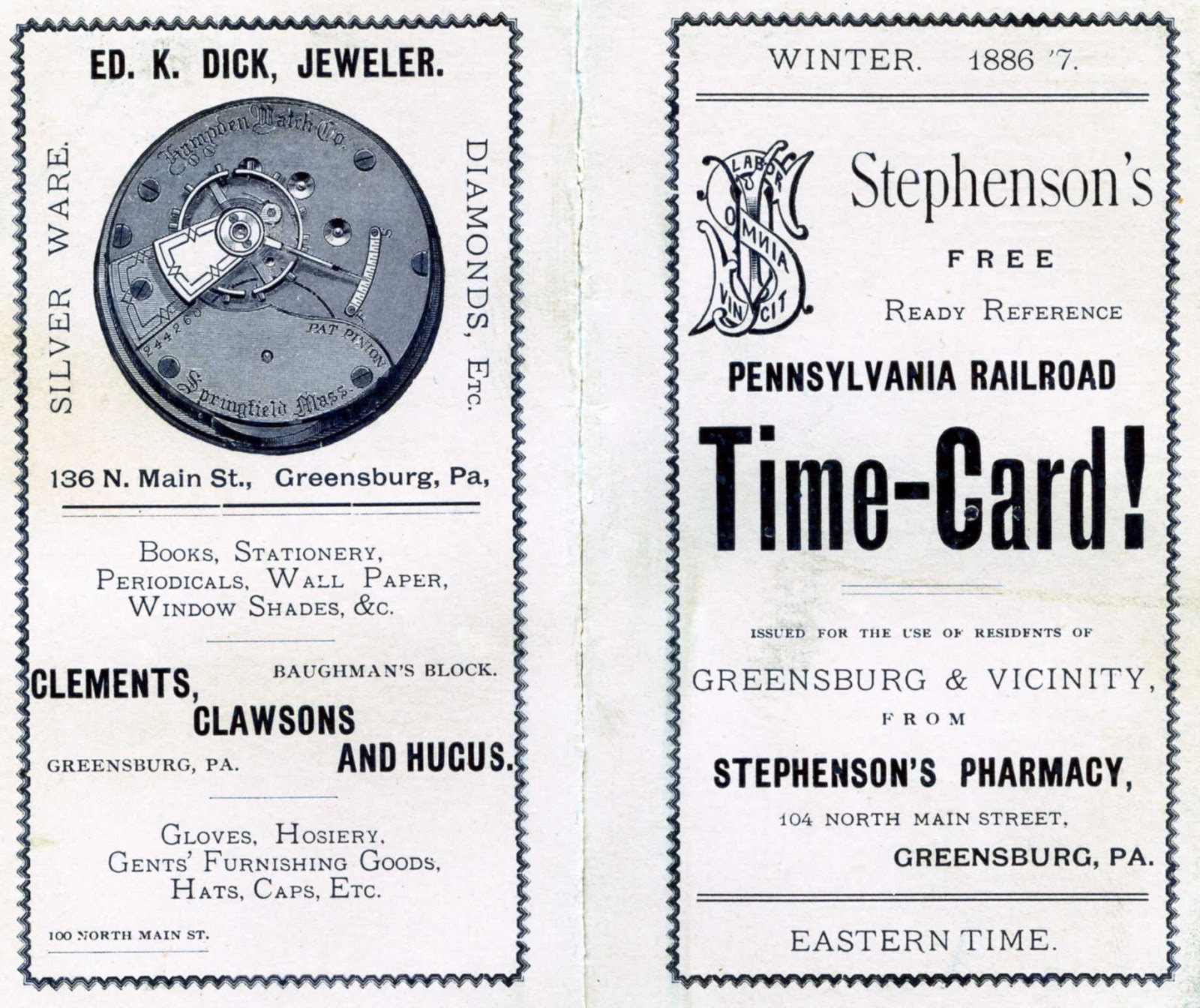 Old Industry of Southwestern Pennsylvania Old Pennsylvania Railroad