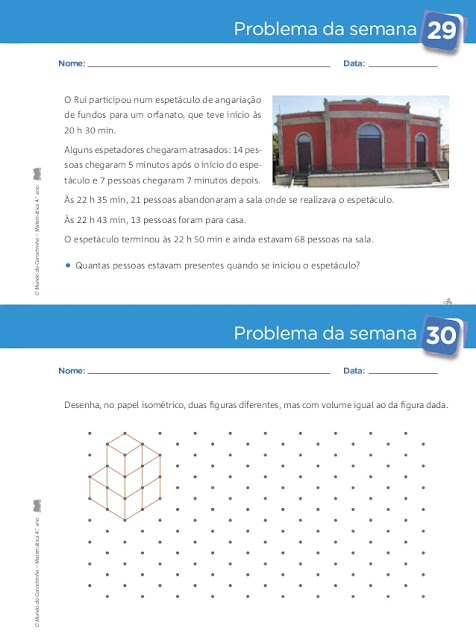 Caderno de Problemas 4º Ano