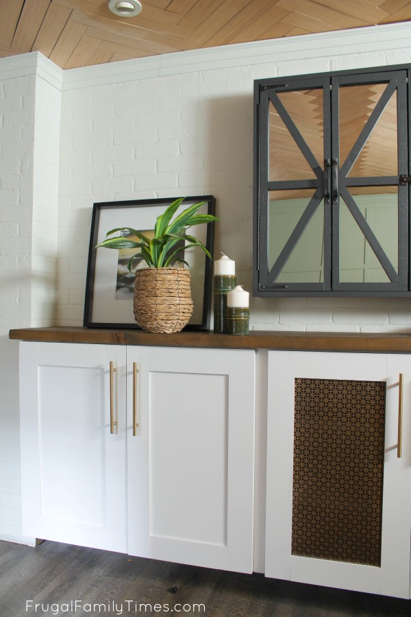 Diy Media Cabinet Built In That Looks Great And Hides Everything