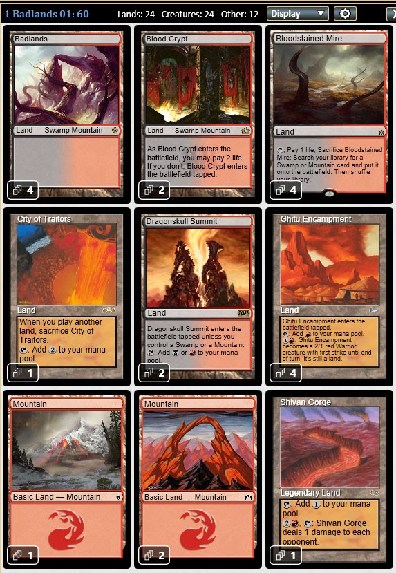 Magic the Gathering Adventures [Legacy] Badlands Legacy Stash Deck 1