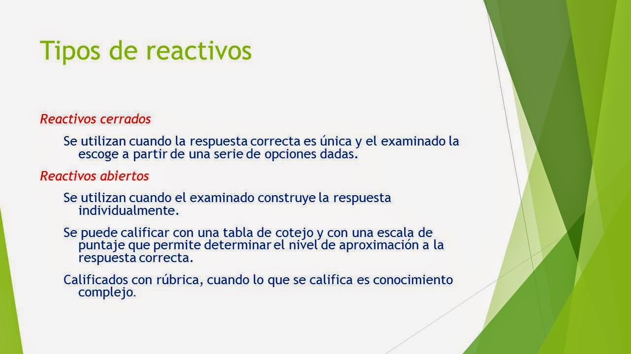 Apoyos didácticos en secundaria: Reactivos abiertos y cerrados para