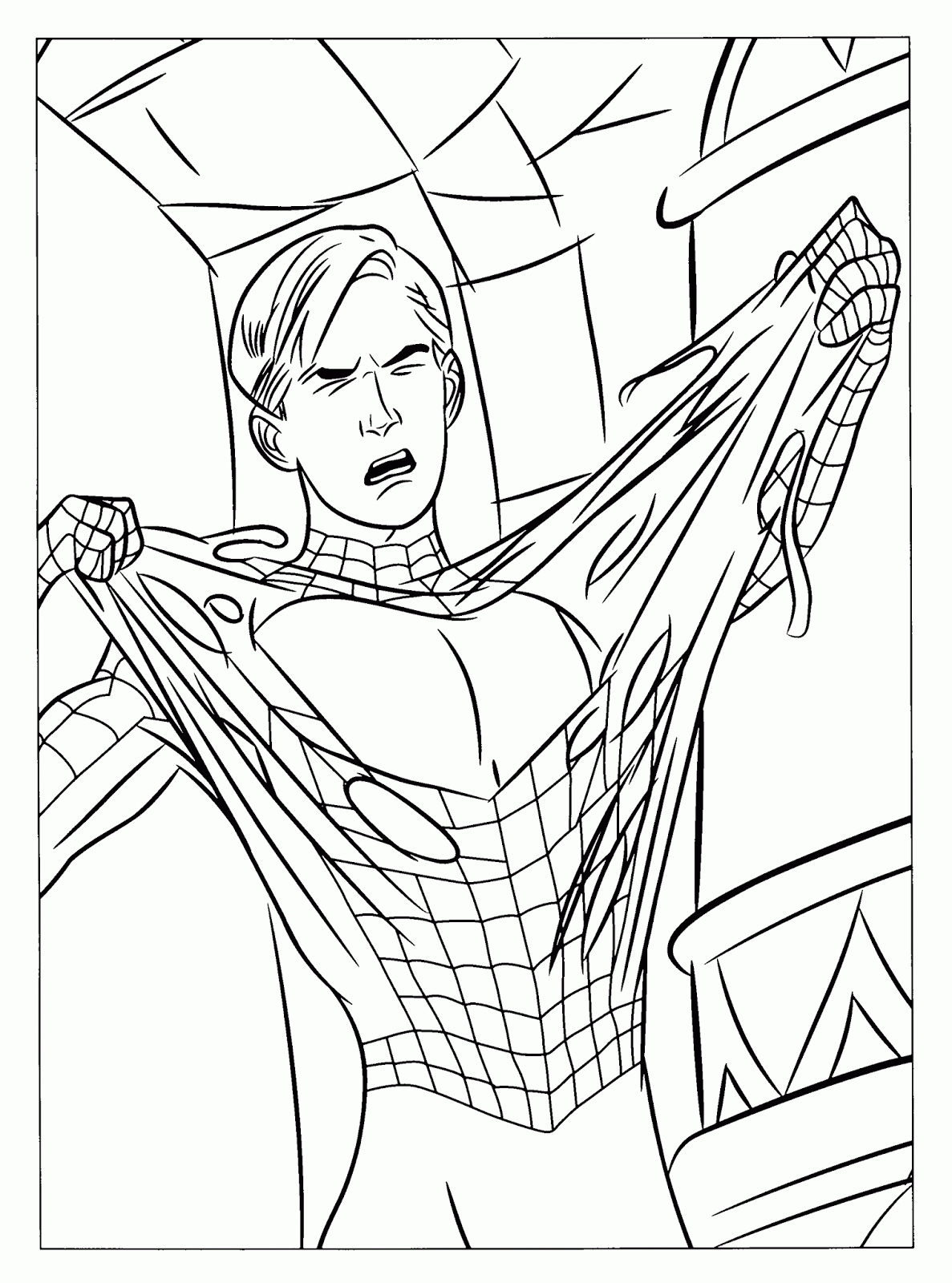 Free Spiderman Printable Coloring Pages