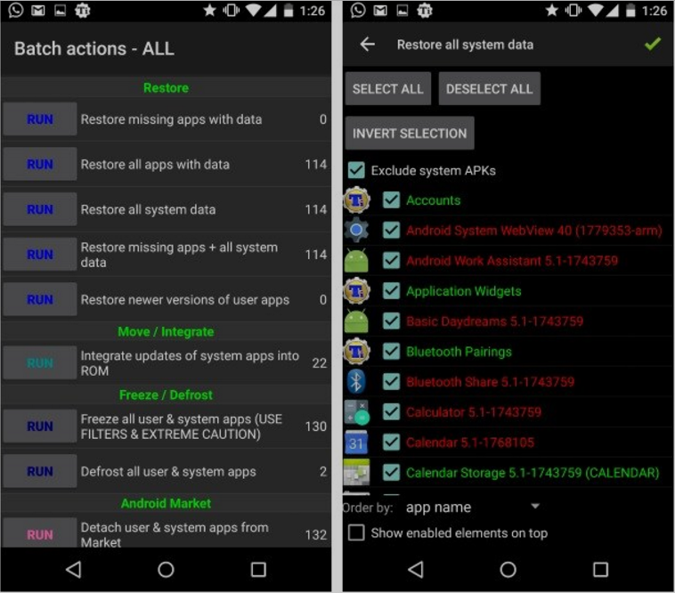Run system update. Restore Android. Как удалить системные приложения на Android. Android Backup. Data Restorer.