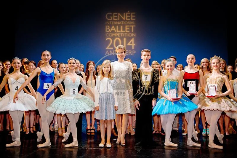 Queen Mathilde with her daughter (Crown)Princess Elisabeth at the Genee International Ballet Competition in Antwerp 