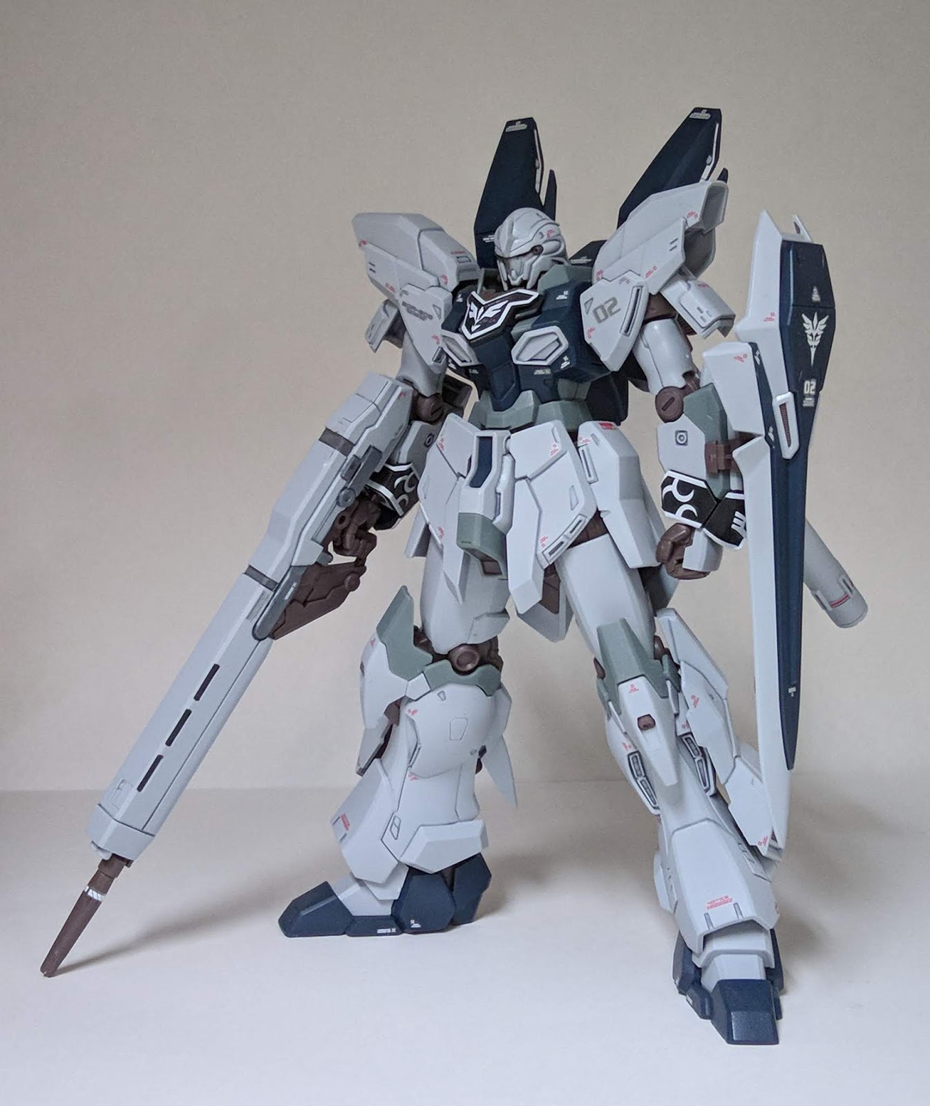 Sketsa Langit Gunpa 39 HGUC Sinanju Stein Narrative Version Steinstand1