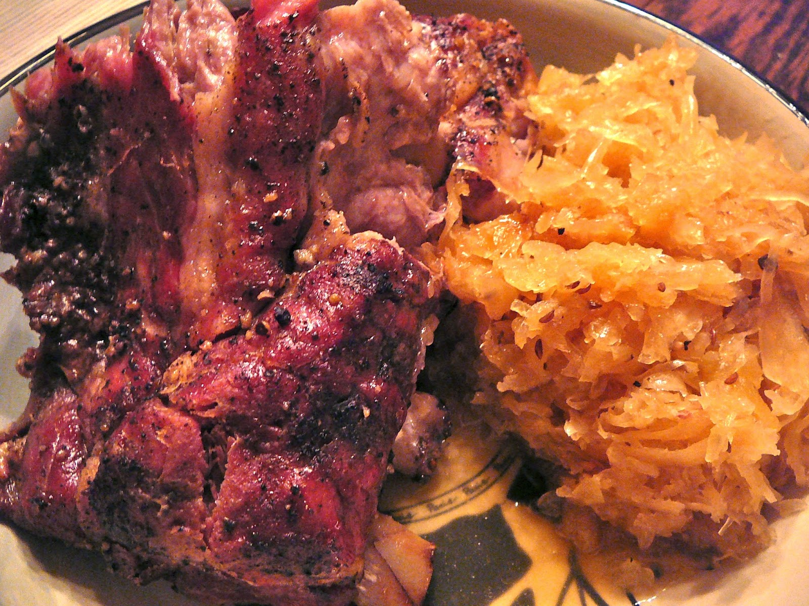 The Hidden Pantry Baby Back Ribs and Kraut, One Pot Meal Cooked Low and Slow