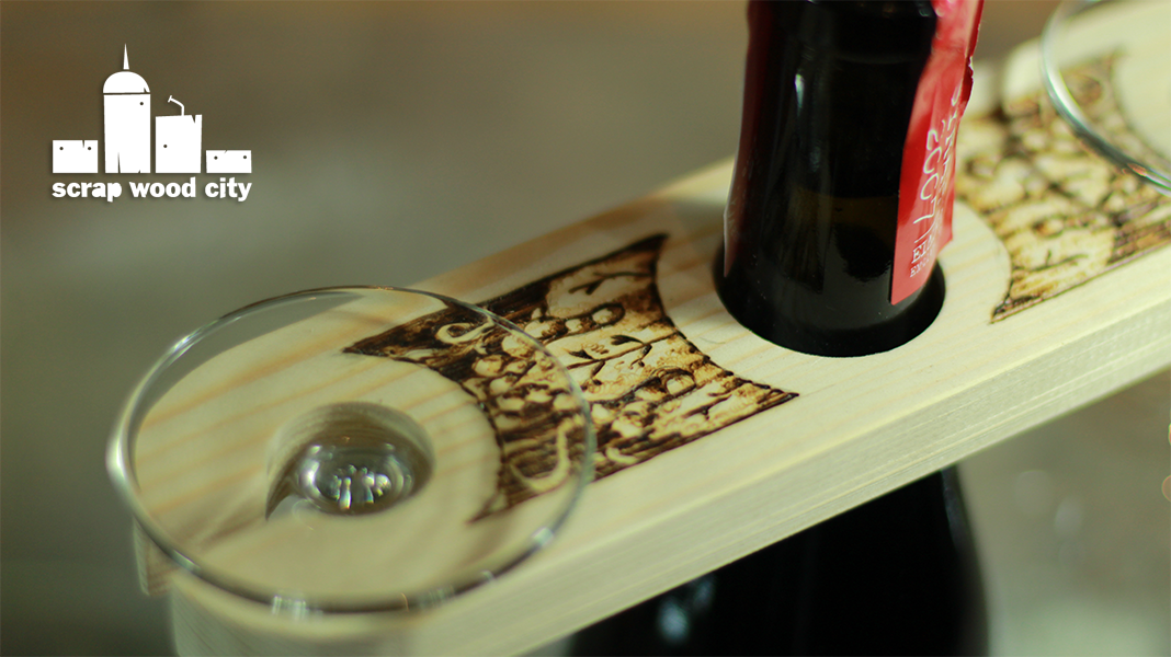 scrap wood city How to make a Wine Bottle Glass Display with pyrography