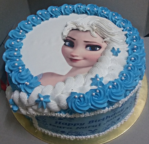 Frozen Hair Braid Birthday Cake (Album 1) Muffin Kaseh Azean