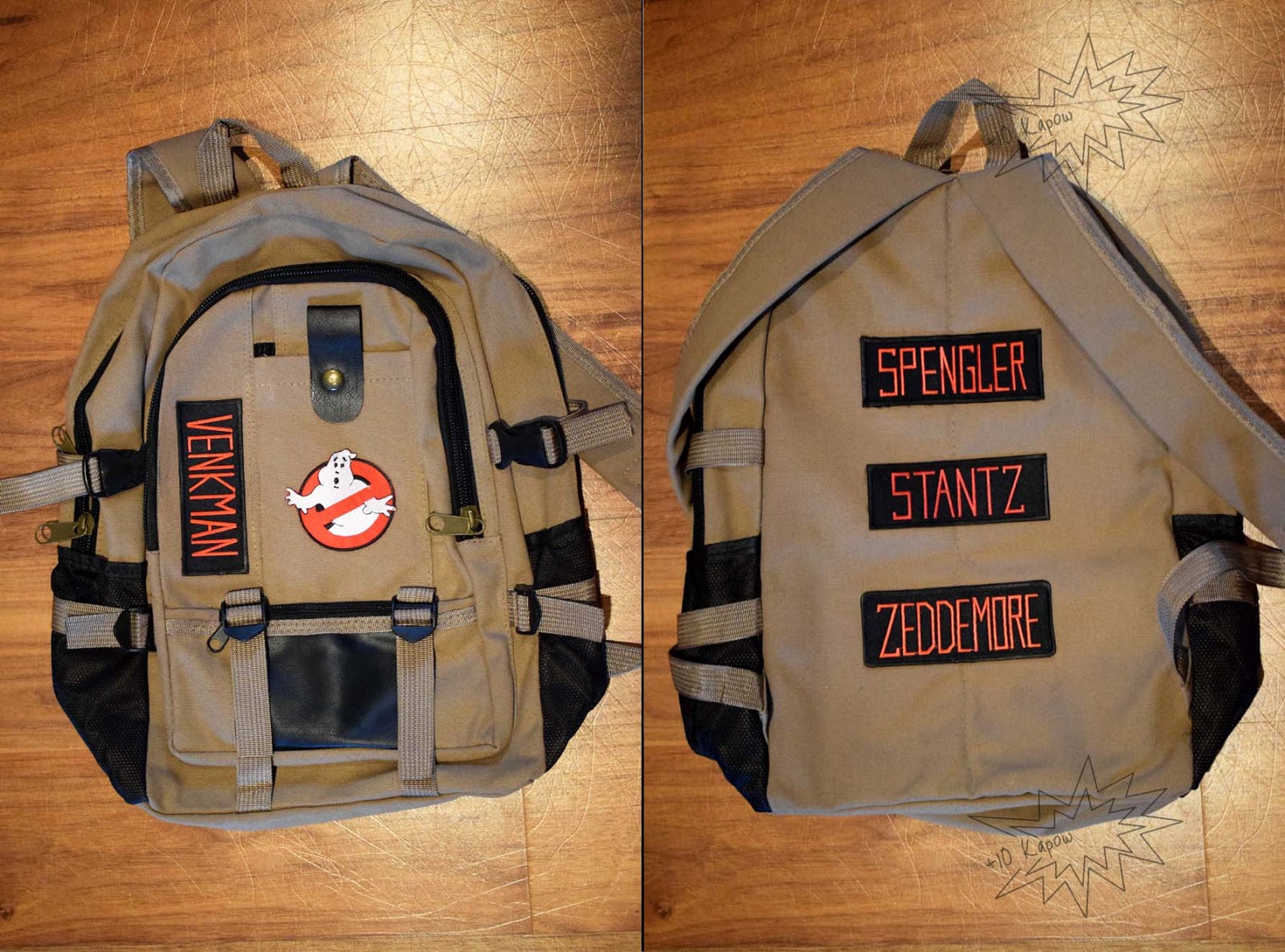 Plus10Kapow Easy Ghostbusters Backpack DIY