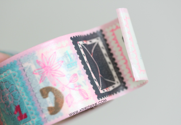HEMA washi tape with stamp design