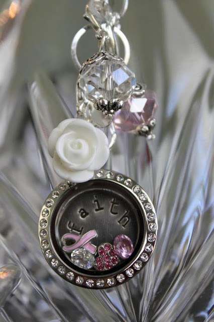 Cancer + Faith Origami Owl Living Locket from StoriedCharms.com