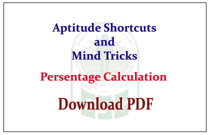 APTITUDE SHORTCUTS PDF