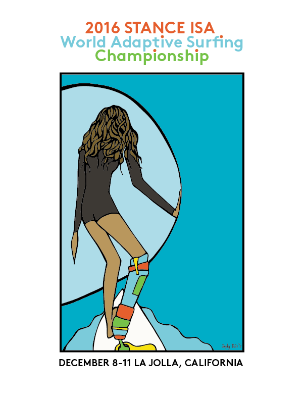 poster isa world adaptive surfing cahmpionship