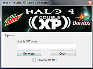 double halo xp code generator