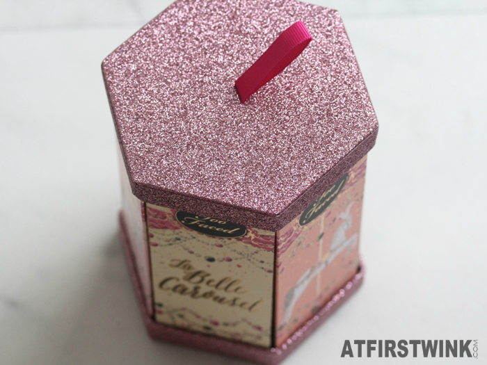 Too Faced La Belle Carousel pink glitter lid
