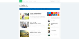 G Vusion 2 blogger template 