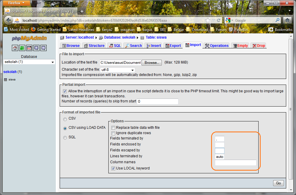 Duplicate column name. Duplicate column name