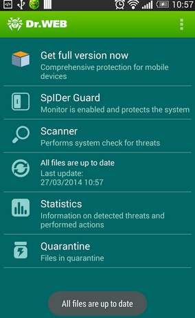 Dr. Web V.9 Anti-Virus Light - Aplikasi Antivirus Android Terbaik Dr. Web V.9 Anti-Virus Light - Aplikasi Antivirus Android Terbaik