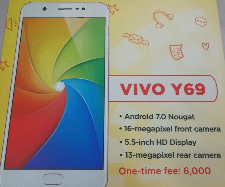 Vivo Y69 Now Available at Sun Postpaid BigTime Plan 599