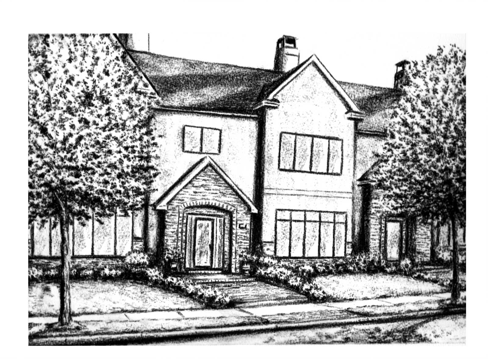 Kyle Frink Sketch Blog Charcoal House Commissions