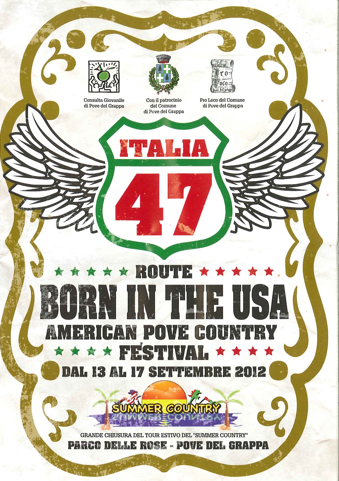 Vivi Valbrenta Pove del Grappa American Pove Country Festival dal 13 al 17 Settembre 2012 Vivi Valbrenta Pove del Grappa American Pove Country Festival dal 13 al 17 Settembre 2012