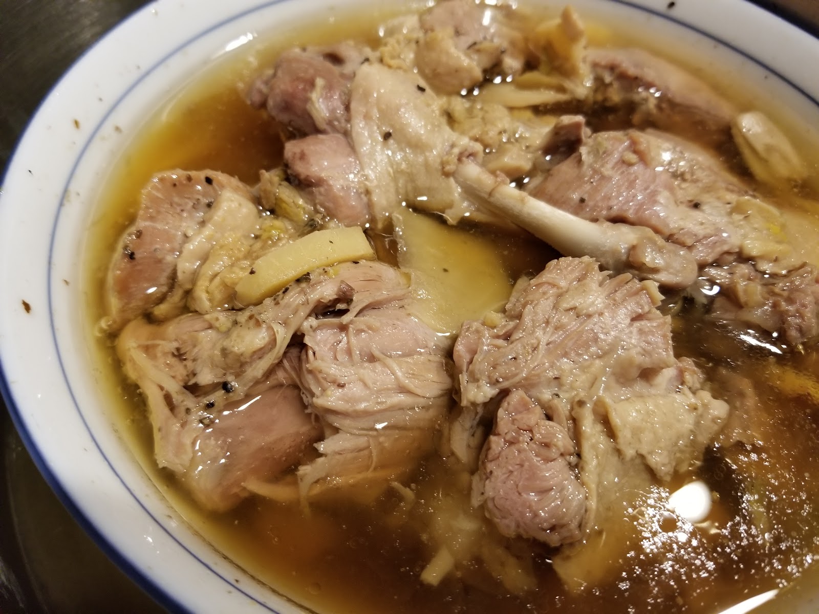 Mom's Kitchen Steam Duck and Pickled Mustard Leaves Soup