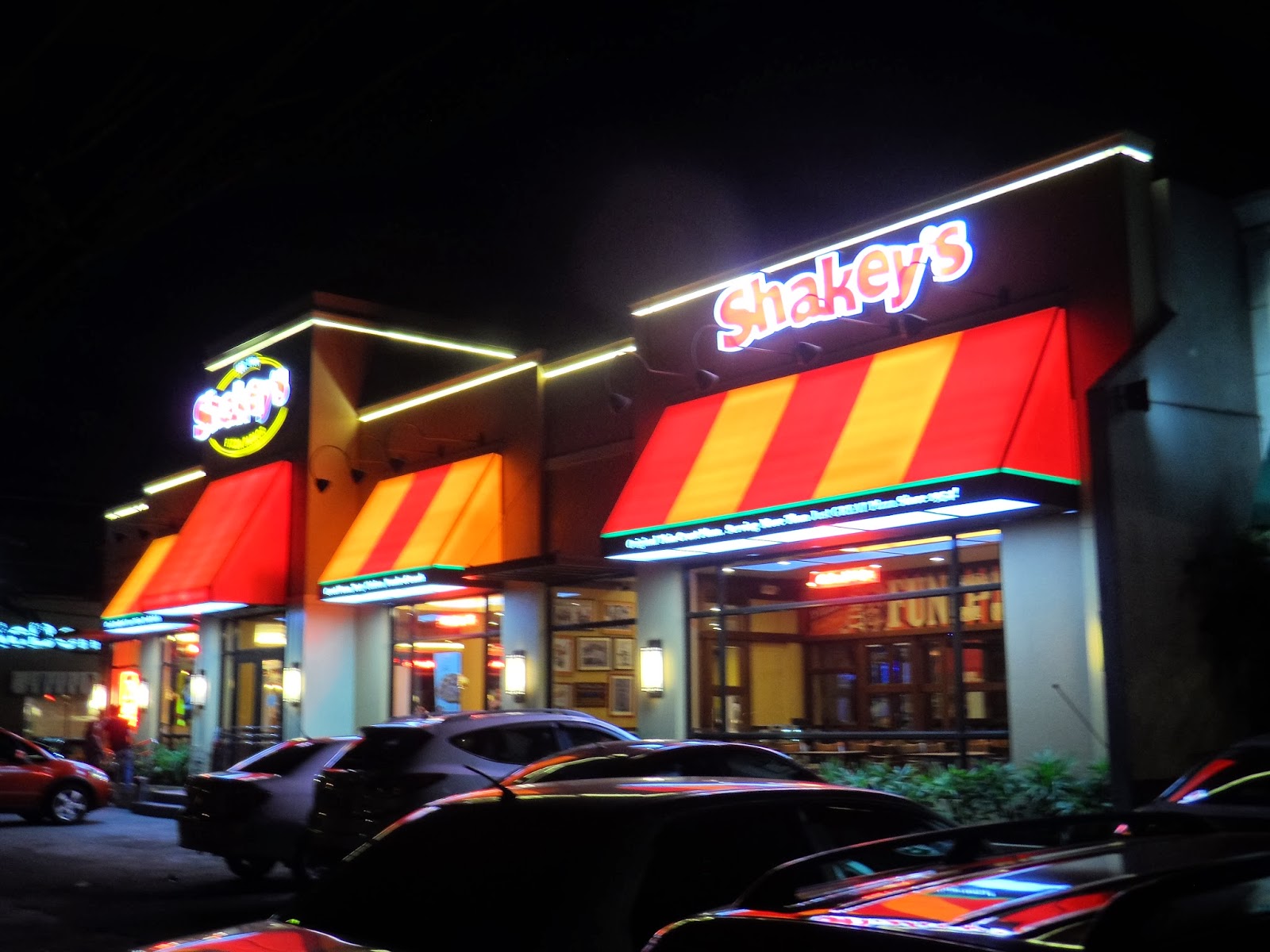 Kircher's Kamera Shakey's Katipunan at night facade