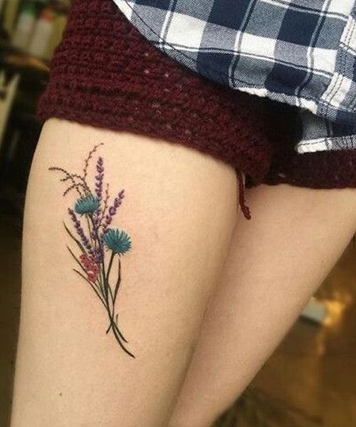 Tatuagens femininas de flores Tatuagens femininas de flores