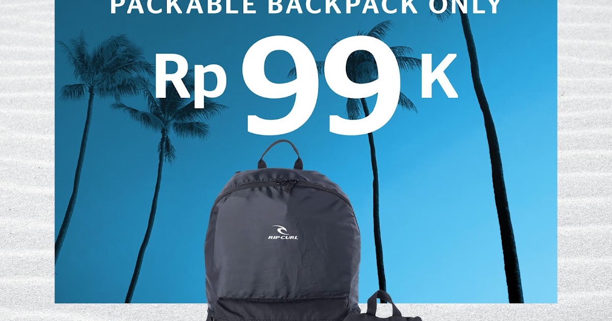rip curl packable backpack