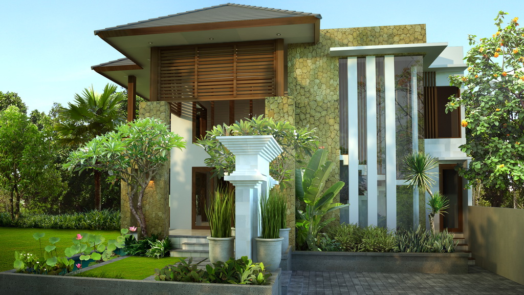  Desain  Rumah  Villa Minimalis Mewah  Modern Gambar Rumah  