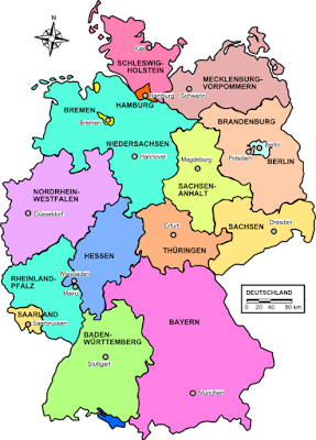 Climbing My Family Tree: Modern Map of German States